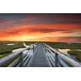 thumbnail image 2 of Gendreau, Katherine 32x23 White Modern Wood Framed Museum Art Print Titled - Greys Beach Sunset, 2 of 4