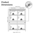 thumbnail image 3 of Madesa Garage Storage Rack with 4 Drawers and Open Shelves 55"L Multiuse Modular Organization Cabinet for Tools - White, 3 of 8