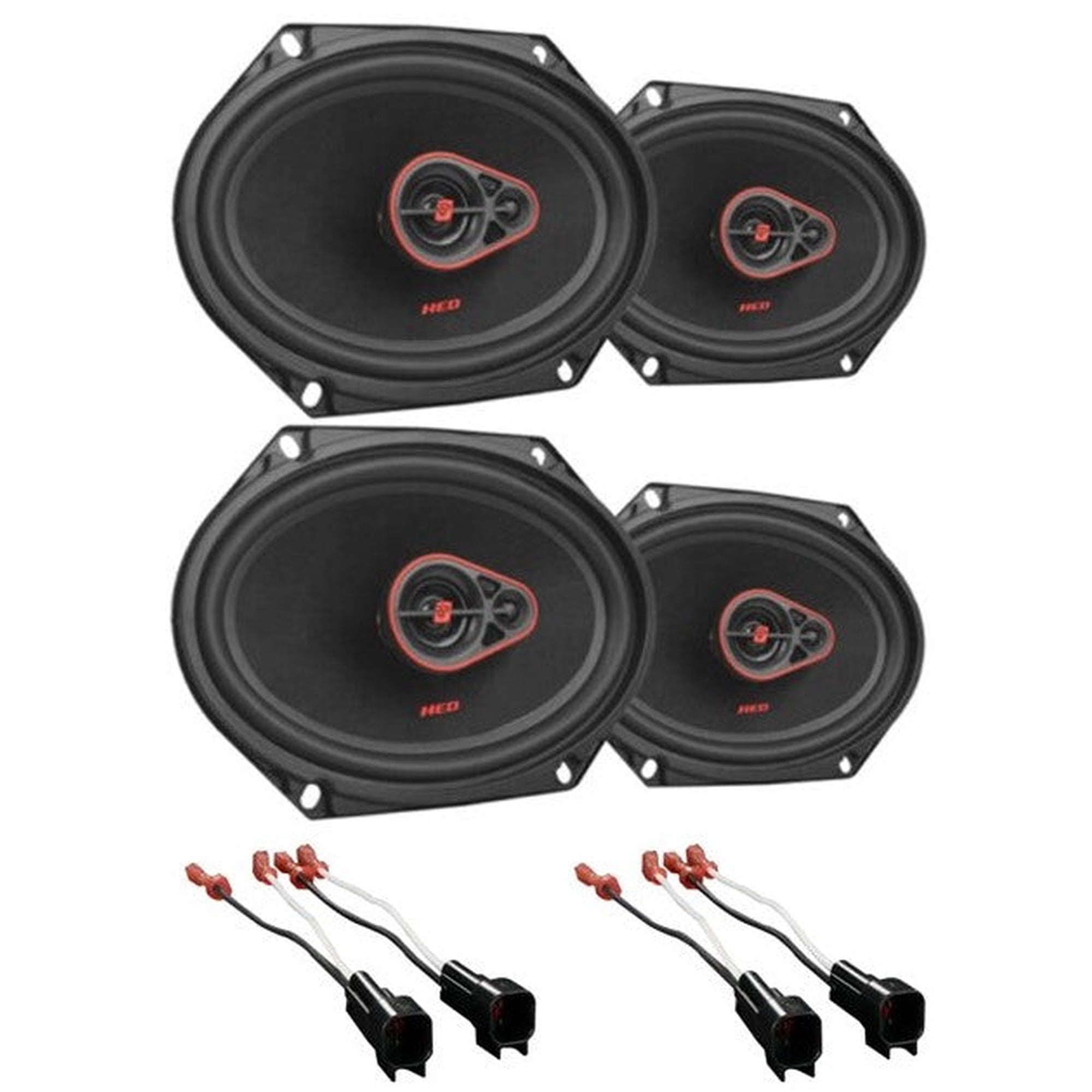Cerwin-Vega H7683 6x8" 3-Way Coaxial Car Speakers, 4-Pack, 60W RMS, 360W Peak, Compatible with 1999-2014 Ford F-150