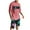 Pink, variant on Miqool Men's 2 Piece Vacation Beach Outfits Tropical Print Hawaiian Short Sleeve T-Shirt Graphic Tees and Shorts Set Summer Tracksuits