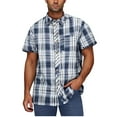 thumbnail image 2 of CYiJun Plaid Shirts for Men Mens Button Down Shirts Wrinkle Free 4-Way Stretch Short Sleeve Business Casual Shirt, 2 of 6