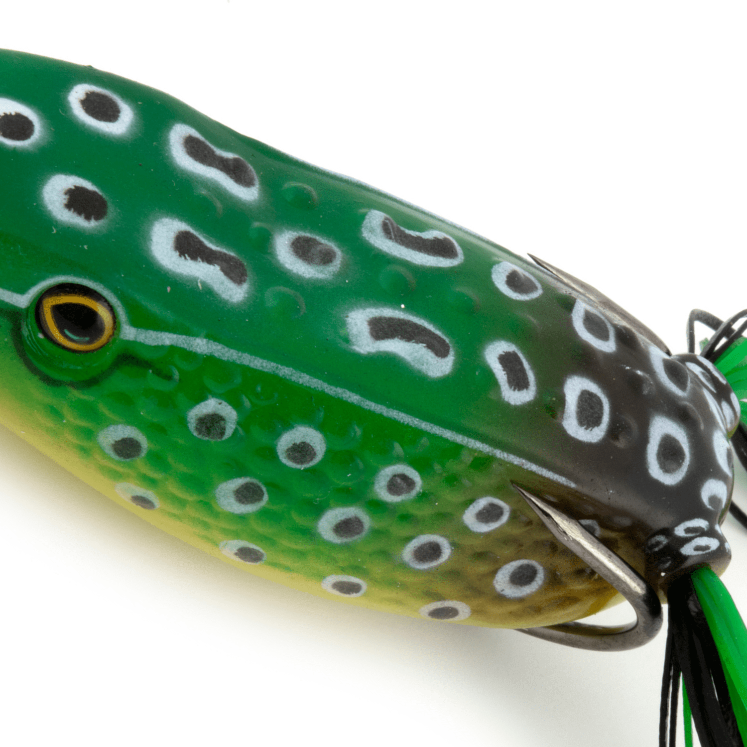 (3 pack) Ozark Trail 2.5" Frog Popper Topwater Lure for Bass Fishing, Bullfrog