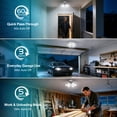 thumbnail image 5 of Yannovus Motion Sensor Garage Light, 20000LM 200W Garage Lights Ceiling Led Motion Activated,Motion Light Indoor with Dusk to Dawn, E26/E27 Screw in Shop Light for Basement Barn Attic Warehouse, 5 of 10