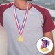 thumbnail image 4 of 6 medallas de fútbol para niños, premios de metal para concursos escolares, premios de fútbol para ceremonias, premios deportivos para niños., 4 of 6