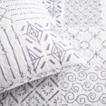 thumbnail image 4 of Lush Decor Monique 3 Piece Reversible Print Pattern Lavender Quilt Set King, 4 of 4