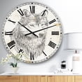 thumbnail image 2 of DesignArt Wolf Wild and Beautiful III Large Wall Clock, 2 of 2