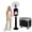 BIack, variant on Portable iPad Photo Booth with RGB Ring Light, Height Adjustable Selfie Station for Parties, Events, Weddings, Includes Professional Flight