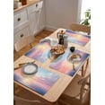 thumbnail image 4 of Sunset Ocean Pink Gradient Placemats Set of 4,Wipeable Washable Table Mats for Dining Tables,Watercolor Oil Painting Art Place Mats for Kitchen Event Party Tabletop Decor, 4 of 7
