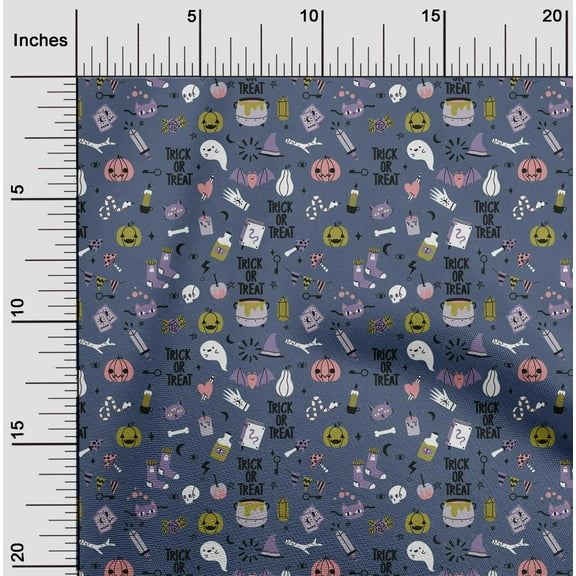 oneOone Cotton Jersey Venice Blue Fabric Halloween Sewing Fabric By The Yard Printed Diy Clothing Sewing Supplies 58 Inch Wide