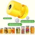 thumbnail image 2 of AARTVARK TEES Electric Mason Jar Vacuum Sealer, Vacuum Sealer Kit for Wide-Mouth & Regular-Mouth Mason Jars, Food Storage and Fermentation, Yellow, 2 of 7