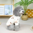 thumbnail image 4 of 2022 Cute Big Head Bear Dog Sweater Padded Milk Silk Composite Dog Clothes Autumn And Winter Warm Pet Clothing Pink, 4 of 9