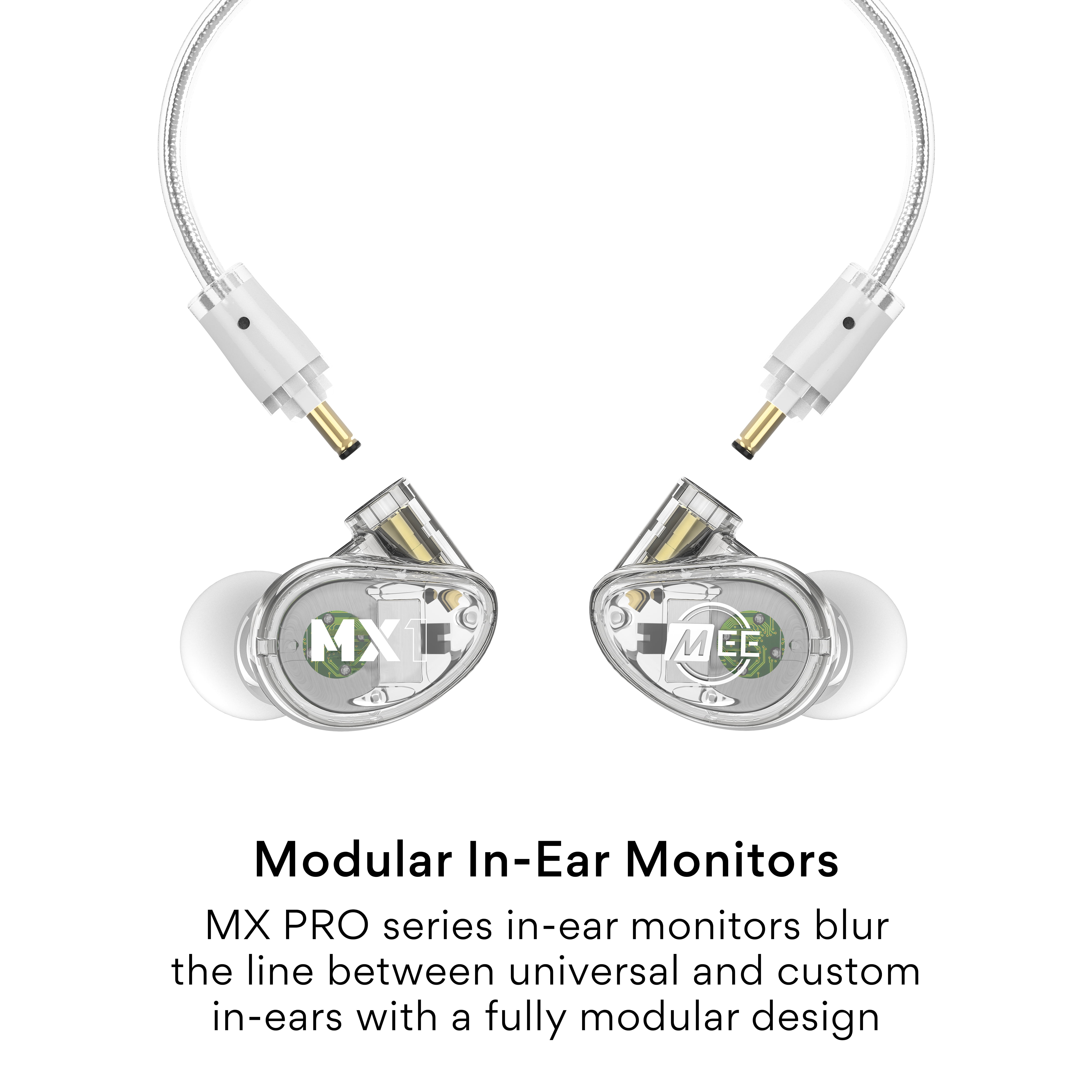 MEE Professional MX1 PRO Dynamic Driver Musicians In Ear Monitor Headphones with Balanced Sound