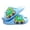 Blue, variant on kpoplk Kids Slides for Girls Boys - Toddler Dinosaur Slippers Quick Drying Shower Shoes Non-Slip Pool Sandals Shower Flip Flops(Blue,1)