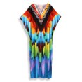 thumbnail image 4 of V nech Maxi Beach Dresses for Swimwear Women Plus Size Kaftan Loungewear Long Caftan Robe Summer Casual muumuu Dress Lightweight House Wear Soft Night Gown Vacation Tunic, 4 of 10