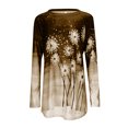thumbnail image 2 of Tops de otoño para mujer, blusa holgada de manga larga con estampado Floral para el trabajo, 2 of 5