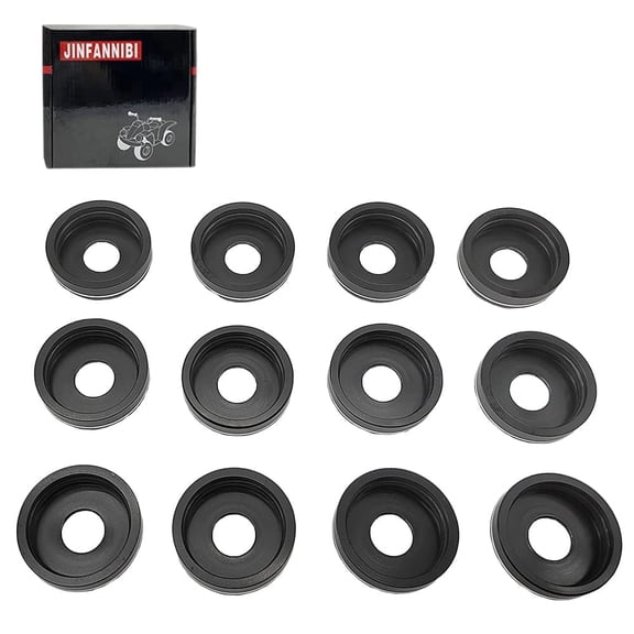 12PCS Black Aluminum A-Arm Dust Cover Caps for Yamaha Banshee Warrior Raptor Grizzly Blaster ATV Replace OEM 5YT-23517-00-00 1UY-23517-00-00