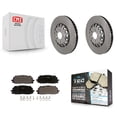 thumbnail image 1 of Transit Auto Front Disc Brake Rotors and Ceramic Pads Kit for Car Audi Q7 Q8 A6 Quattro A7 Sportback A8 K8T-104223, 1 of 11