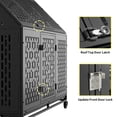 thumbnail image 5 of 52 Inch Heavy Duty Dog Crate Extra Large Dog Cage, Indestructible XXL Dog Crate Kennel with Open Roof Top, Trays and Wheels, Escape-Proof for High Anxiety Giant Dogs, 5 of 9