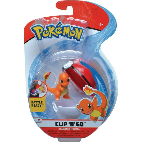 Pokemon Clip 'N' Go W4 - Charmander #1 & Poke Ball