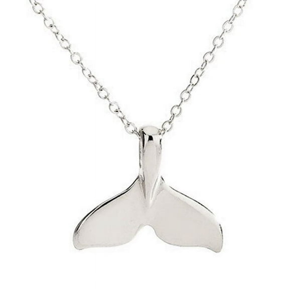 FAMTKT Necklaces for Women, Retro Women Tail Fish Nautical Mermaid Tail Pendant Necklace Jewelry