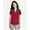 Classic Red/ Carbon Heather, variant on CORE365 CE112CW Women's Fusion ChromaSoft™ Colorblock Polo-Classic Red/ Carbon Heather-XL