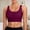 Wine, variant on Bikini Tops for Women Padded High Neck Sports Bra Adjustable Spaghetti Straps Swimwear Top Tankini Tops for Women