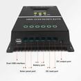 thumbnail image 3 of Controlador De Carga Solar, Puerto USB Dual De 5 V, Multifuncional, 12 V, 24 V, 36 V, 48 V, Controlador De Panel Solar Adaptable, 7 Modos Para De Iluminación, 3 of 7