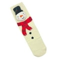 thumbnail image 3 of Holiday Time Women's Snowman 3D Cozy Crew Socks, 1-Pack, Size 4-10, 3 of 7