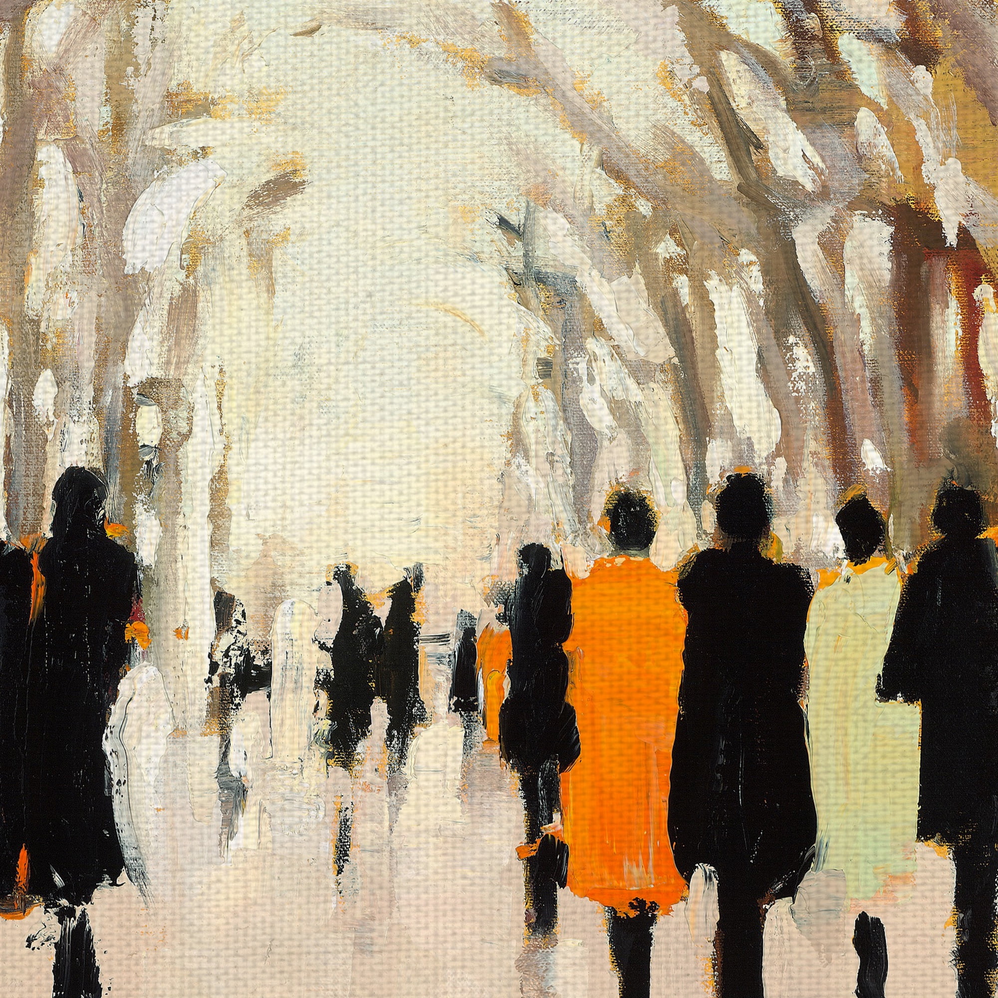 Masterpiece Art Gallery Poet Walk In The Park By Lorraine Christie Canvas Art Print 24" x 36"