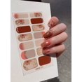 thumbnail image 4 of Pegatinas de uñas de Gel semicuradas DIY, pegatinas de uñas de larga duración, Color sólido, flores frescas en primavera, tiras de uñas, parche deslizante, calcomanía de cubierta completa, 4 of 7