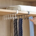thumbnail image 4 of Grandest Birch Multifunctional Hanging Rack Strong Bearing Capacity Metal 6 Hooks Decorative Storage Shelf for Home 6 Hooks Punch, 4 of 8
