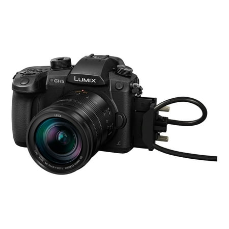 Panasonic - LUMIX GH5 Mirrorless 4K Photo Digital Camera Body with LEICA DG 12-60mm F2.8-4.0 Lens - DC-GH5LK - Black
