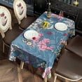 thumbnail image 3 of Pioneer Flower Floral Print Pattern Rectangle Tablecloth 60"x102",Waterproof Polyester Rectangle Table Cloth, Wipeable Spillproof Polyester Tablecloth for Dining, Camping, Indoor and Outdoor, 3 of 6