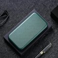 thumbnail image 5 of Compatible With Oukitel C25 Carbon Fiber Pattern Premium Flip Case With Card Holder Magnetic Closure, 5 of 5