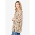 thumbnail image 4 of Roaman's Women's Plus Size Blouson Sleeve Overlay Blouse, 4 of 6