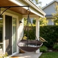 thumbnail image 6 of Hanging Bird Bath,Sturdy Chain Mount Structure Suspended Bird Water Feeder for Backyard Outdoor Garden Bird Hydration, 6 of 6