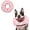 T Paw Pink, variant on Supet Inflatable Dog Cone Collar Alternative After Surgery, Doggie Neck Donut Collar Recovery, Soft Dog Cone for Small Medium Large Dogs