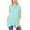 Sky Blue, variant on Women's A-Line Short Sleeve Relaxed Fit Round Neck Solid Tunic Top with Pockets