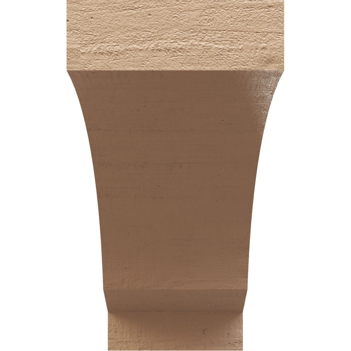 10"W x 30"D x 20"H Classic Moab Rough Cedar Woodgrain TimberThane Corbel, Primed Tan