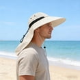 thumbnail image 6 of Outdoor Safari Hat with Neck Veil, Wide Brim Sun and Bug Protection Hat for Camping and Fishing, Breathable Mesh Hat for Warm Weather Adventures, 6 of 7