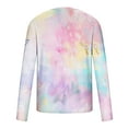 thumbnail image 5 of Awdenio Men's T-shirts Tie Dye Print Graphic T Shirt Long Sleeve Spring T-Shirt Novelty Casual Tee, 5 of 5