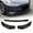 Matt Black, variant on For 2017-2021 Tesla Model 3 Sedan Painted White Front Bumper Body Kit Lip 3Pcs