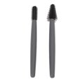 thumbnail image 3 of Brosse à Mascara, Réutilisable Lavable 2 Modèles Différents Ensemble de Brosses à Cils Matériau en Silicone Léger Compact pour Salons de Beauté Gris, 3 of 7