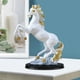 thumbnail image 4 of Caballo estatuilla escultura Colecciones de esculturas de caballos de bronce Decoración artesanal Fanmusic Caballo estatuilla escultura, 4 of 7
