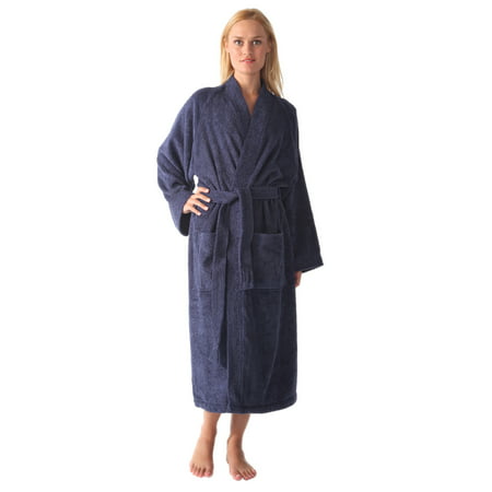 Women's Long Kimono Style Turkish Cotton Terry Cloth (Best Womens Terry Cloth Bathrobe)