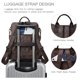 thumbnail image 2 of Mochila Shrrie Fashion de cuero para mujer, bolsa de viaje, 2 of 6