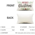 thumbnail image 5 of Merry Christmas Pillow Covers Holly Berries Lumbar Pillow Covers Outdoor Pillowcase 12x20 Inch for Home Decoration, 5 of 6