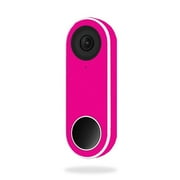 MightySkins NEHEL-Solid Hot Pink Skin for Nest Hello Video Doorbell - Solid Hot Pink