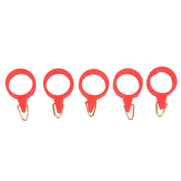 Anzuelo Para Caña De Pescar, 5 Uds., Todo En , Goma Muy Elástica, Anillo Para Caña Lua, Accesorios De Pesca