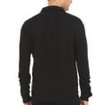 thumbnail image 2 of Men's Merino Wool Midweight Button Down Shirt - Black - Large, 2 of 7